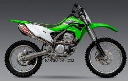 243002C350   Yoshimura RS-2 Stainless Slip-On Exhaust w/ Aluminum Muffler - KAWASAKI KLX 300R 2021-24