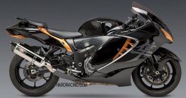1121120520 Yoshimura Race R-77 Dual Stainless Slip-on Exhaust - '21-'25 Suzuki GSX-R1300 (Busa)