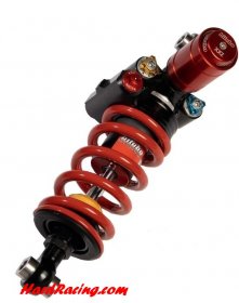Bitubo A0050XXZ31V2 XXZ Monoshock | Adjustable Compression, Int. Hyd. Preload, Rebound & Length (307mm) with Red Spring - Aprilia 660 2020+