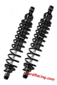 Bitubo HD004WME02V2 13" Dark Edition Twin Shocks | Adjustable Preload, Rebound & Length (331mm) - Harley Davidson