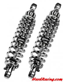 Bitubo HD036WME03 13" Chrome Edition Twin Shocks | Adjustable Preload, Rebound & Length (331mm) - Harley Davidson Dyna Models