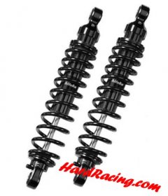 Bitubo HD037WME02V2 13.5" Dark Edition Twin Shocks | Single Hydraulic Spring Adjustable Preload, Rebound & Length (341mm) - Harley Davidson Dyna Models