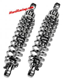 Bitubo HD040WME03 12" Chrome Edition Twin Shocks | Adjustable Preload, Rebound & Length (306mm) - Harley Davidson