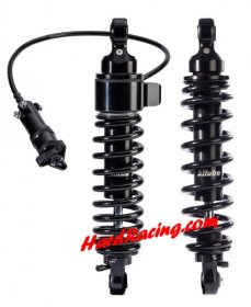 Bitubo HD040WME22V3 12" Dark Edition Twin Shocks | Single Hydraulic Spring Adjustable Preload, Rebound & Length (306mm) - Harley Davidson