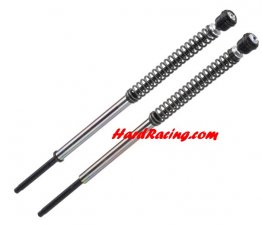Bitubo HD003JBH12WO Pressurized Cartridge Kit Lowered to -30mm – Adjustable Preload, Rebound & Compression | Black Ring - Harley Davidson Dyna Models