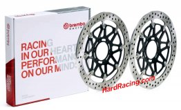 Brembo 320mm T-Drive Brake Rotors w/ Black Carrier - Honda CBR1000RR SP2 2017-2021, 208.A985.65 (FREE EXPRESS SHIPPING)