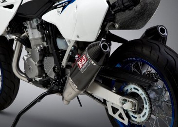 116600D220  Yoshimura   RS-4  FULL SYSTEM - Dual Stainless Full system with Carbon Fiber Mufflers -  SUZUKI DR-Z400S/SM 2000-24