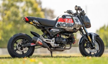 Yoshimura RS-9T Full System Stainless/Stainless Can and Carbon Fiber End Cap Works Finish  - 2022-26 Honda Grom RR, 12122AR520 - IN STOCK