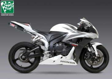 Yoshimura RS-5 Stainless Slip-On Exhaust w/ Carbon Muffler - Honda '07-'08 CBR600RR (12270E7220)