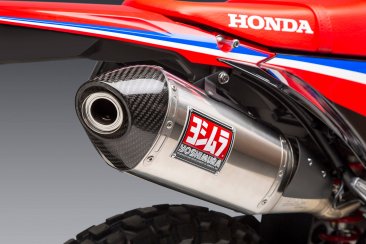 123412D520  Yoshimura  Race RS-4  Slip On- Stainless Exhaust w/ Stainless Muffler &Carbon End Cap  - HONDA CRF300L/Rally  2021-24