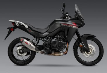 12755BS520  Yoshimura  RS-12 Stainless Slip-On w/ Stainless Muffler- Honda Transalp '24-'25