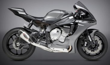 Yoshimura Alpha T Race 3/4 Stainless Exhaust w/ Stainless Can Works Finish - '15-'25 R1/R1M   (13141CP520)