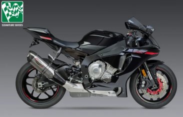 13141EM520 Yoshimura Alpha Stainless Slip-On Exhaust w/ Stainless Muffler - Yamaha '15-'19 R1/M/S