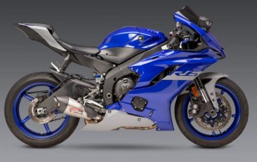 Yoshimura AT2 Stainless Slip-On Exhaust w/ Stainless Can - '06-'20 Yamaha R6  (13630BP521)