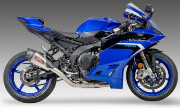 13900SP520 Yoshimura AT2 Stainless Full Exhaust w/ Stainless Muffler & Carbon Endcap  - '25 Yamaha YZF R9