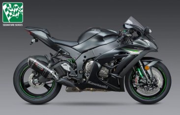 14180E0220 Yoshimura R-77 Stainless Slip-on w/ Carbon Can - 2011 Kawasaki ZX-10R