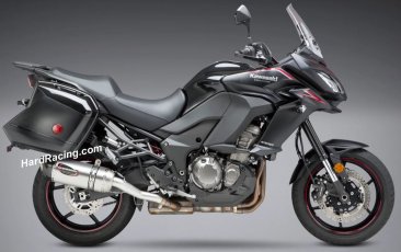 14660BM520  Yoshimura Alpha Stainless Slip-on w/ Carbon Endcap - '15-'18 Kawasaki Versys 1000