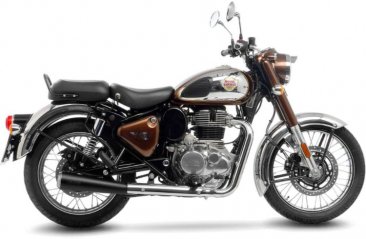 Leo Vince 15008BU CLASSIC RACER BLACK EDITION Slip-On for Royal Enfield Classic 350 / Meteor 350  2021 - 2024
