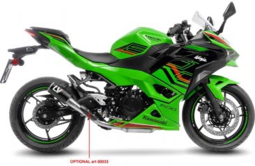 Leo Vince 15400CU LV CORSA CARBON FIBER Slip-On for Kawasaki Ninja 400/500 Z400/500  2018 - 2025