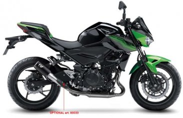 Leo Vince 15400SBU LV CORSA S BLACK EDITION Slip-On for Kawasaki Ninja 400/500 Z400/500  2018 - 2025