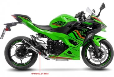 Leo Vince 15400SBU LV CORSA S BLACK EDITION Slip-On for Kawasaki Ninja 400/500 Z400/500  2018 - 2025