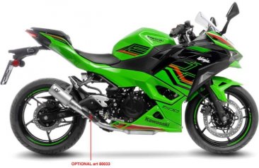 Leo Vince 15400STU LV CORSA S TITANIUM Slip-On for Kawasaki Ninja 400/500 Z400/500  2018 - 2025
