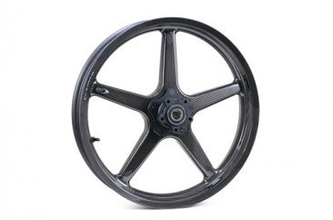 BLACKSTONE (BST)  5-SPOKE   Carbon Fiber Wheels Harley Davidson -   Twin TEK  18  x 3.5   Front   Wheel -  Fat Bob, Switchback, and Wide Glide (08-17)   (167254)