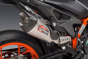 16890BP521 Yoshimura AT2 Slip  On  Stainless w/ Carbon end Cap - KTM  '19-20  790 Duke/ '20-21 890 Duke R