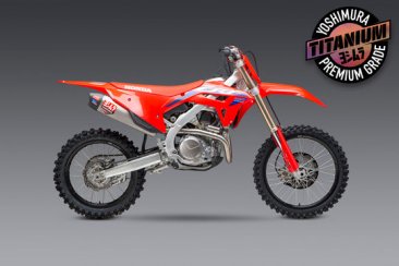 225851S721  Yoshimura  RS-12 RS-12 Titanium Full Exhaust, w/ Titanium muffler  - HONDA CRF450 R/RX   2021-24