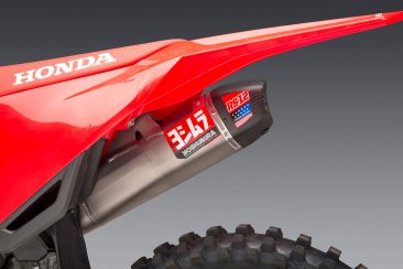 228451S720   Yoshimura  RS-12   Titanium Full System Exhaust w/ Titanium Muffler and Carbon End Cap  - HONDA  CRF250 R/RX  '22-24