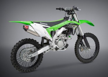 242930D320  Yoshimura   SIGNATURE  RS- 4  FULL SYSTEM  -  ALUMINUM CAN W/CARBON FIBER END CAP & STAINLESS HEADER - KAWASAKI  KX250F 2017 -20
