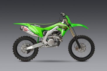244720S320    Yoshimura  RS-12 Full System - Stainless Full Exhaust w Aluminum Muffler & Carbon end Cap - KAWASAKI  KX450F  '19-23/ KX450X  '21-23