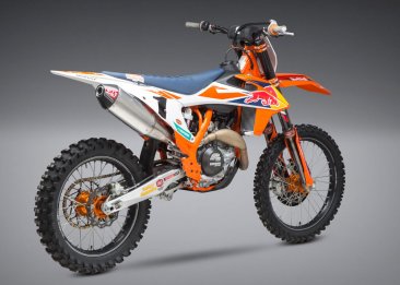 264622D320  Yoshimura   SIGNATURE  RS-4   Slip On -   ALUMINUM CAN  W/CARBON FIBER END CAP  - Gas Gas / Husqvarna/ Ktm Models