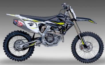 Yoshimura TF450 2025-2026  RS-12 Stainless Full Exhaust, w/ Aluminum Muffler, 274500S320