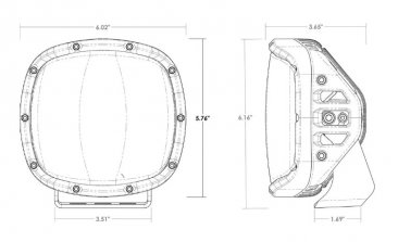 Rigid Industries Adapt XP with Amber Pro Lens - Pair, 300515  (IN STOCK)