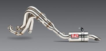 3901805501  Yoshimura Oval Track Mod Lites Stainless Full Exhaust, w/ Stainless Muffler - '05+ GSX-R1000 / '07+ ZX10