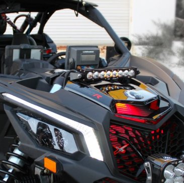 BAJA DESIGNS Can-Am Baja Amber S8 10 Inch Shock Mount Light Bar Kit - Can-Am 2017-24 Maverick X3, 447038 (FREE SHIPPING)