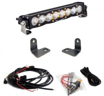 BAJA DESIGNS S8 10 Inch Hood Mount Light Bar Kit | RZR XP Turbo (2016-2018), 447073 (FREE SHIPPING)