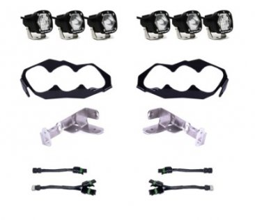 BAJA DESIGNS Can-Am Maverick R Triple S1 Headlight Kit - Can-Am Maverick R 2024-2025, 448186 (FREE SHIPPING)