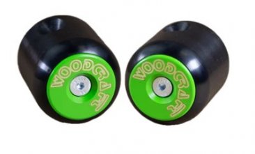 50-0232  Woodcraft Frame Sliders -  Suzuki GSX-8 R/S '23-25  Frame Slider Base Kit (Black Plastic Pucks Included)