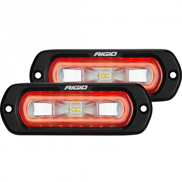 Rigid Industries LED Light Bar - SR-L Series Spreader - Red  Halo Flush Mount or Surface Mount