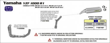 Arrow Exhaust - Yamaha R1 '04-06 -Arrow Full Race Exhaust Systems 7128-XX,  71687-XX