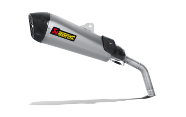 S-T800SO1-HZAAT  Akrapovic Titanium Slip-ons - '11-'16 Triumph Tiger 800/800XC