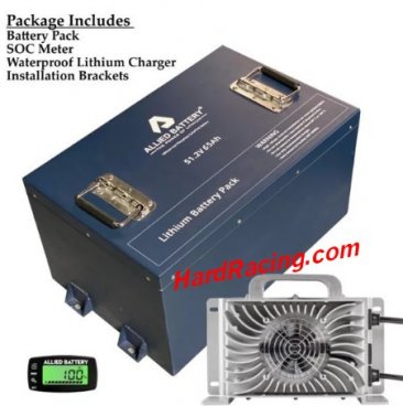 Allied Commercial 72V 105Ah Lithium LiFePO4 Battery Conversion Kit for Golf Cart, AB-72V-105AH