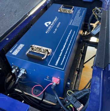 Allied Commercial 72V 105Ah Lithium LiFePO4 Battery Conversion Kit for Golf Cart, AB-72V-105AH