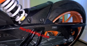 Tyga Carbon Fiber Rear Hugger/Chain Guard Assembly BPCH-7131 - '15-'21 KTM RC390