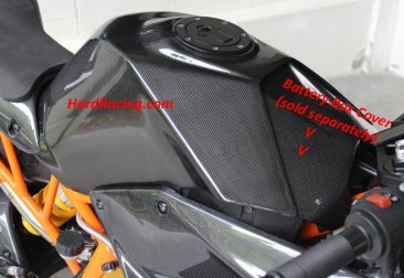 Tyga Carbon Fiber Tank Cover, BPCX-7431A - '15-'21 KTM RC390