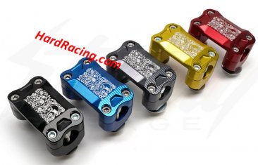 CH-1343  CHIMERA Oversize 1-1/8" Handlebar Riser Clamp w/ Air Tag Pocket for Honda Grom, Honda Monkey & CT125 Trail (ALL YEARS)