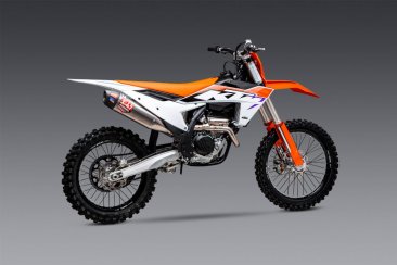 262541S720   Yoshimura   2022.5/23-24 KTM/Husqvarna SX-F/FC250/350 RS-12 Titanium Signature Series  FS Ti Headers   Ti Can w/Carbon End Cap