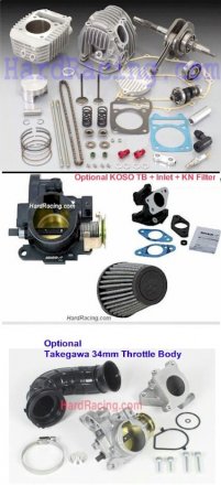 Kitaco NEO 181cc Big Bore Performance Kit (WITH Forged Crank Shaft) SILVER  - '19-21 Honda Monkey 125  (NO Fuel Controller)  212-1432800/212-1432860  - IN STOCK